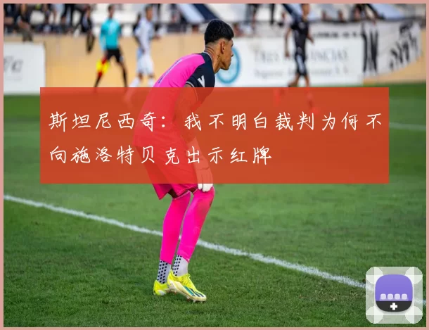 斯坦尼西奇：我不明白裁判为何不向施洛特贝克出示红牌